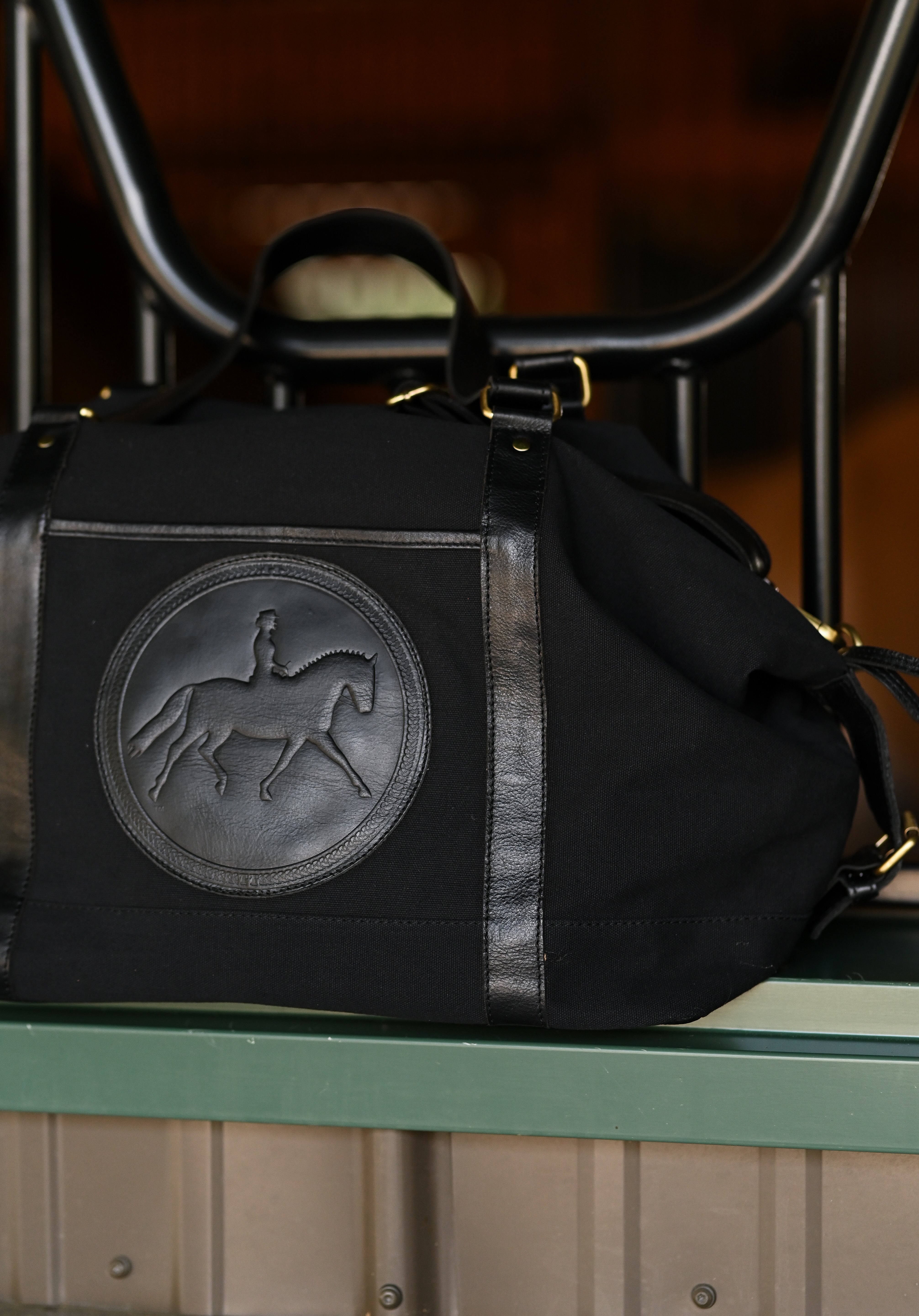 Tucker Tweed Barn Duffle | Black - Equiluxe Tack