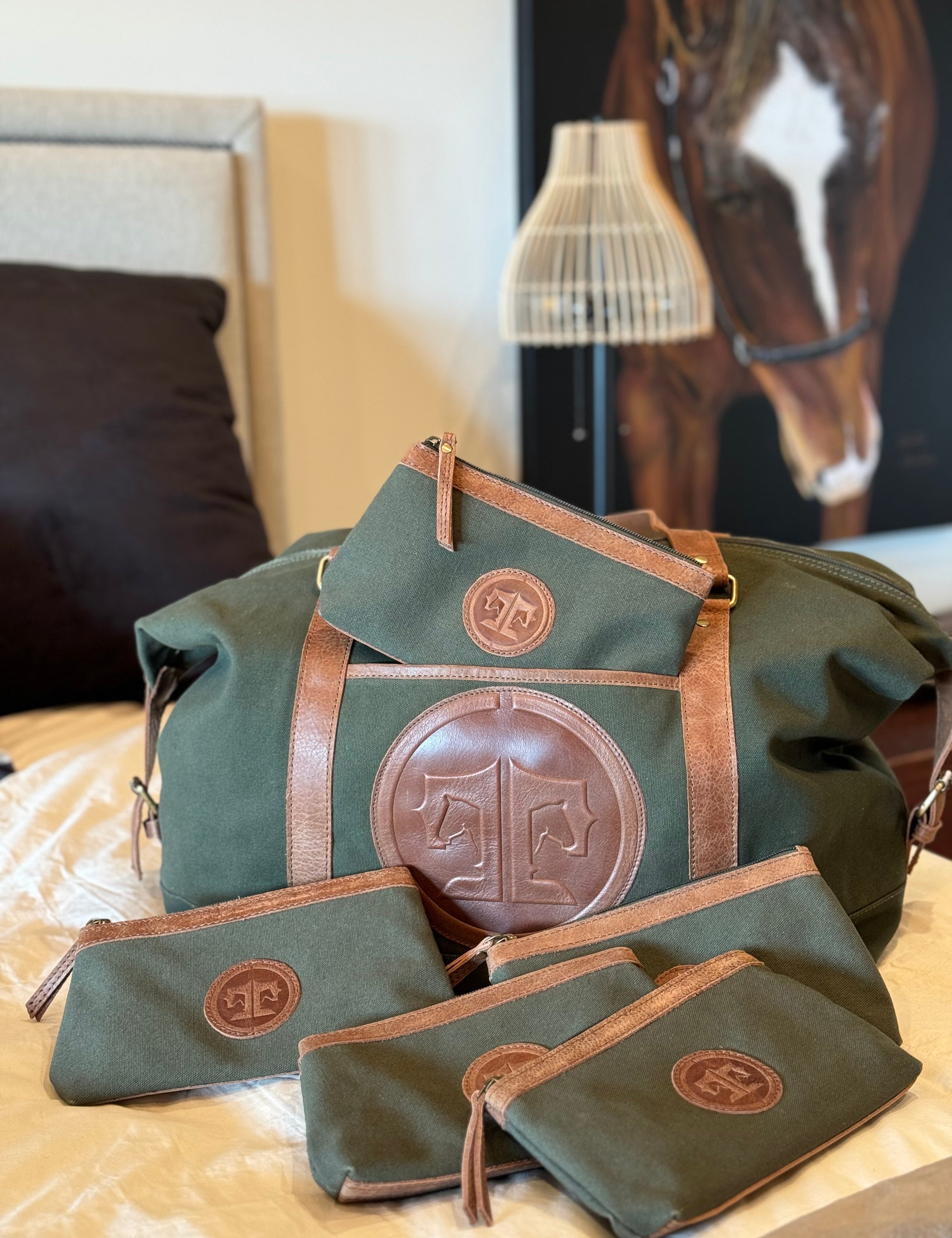 Tucker Tweed Barn Makeup Pouch - Equiluxe Tack