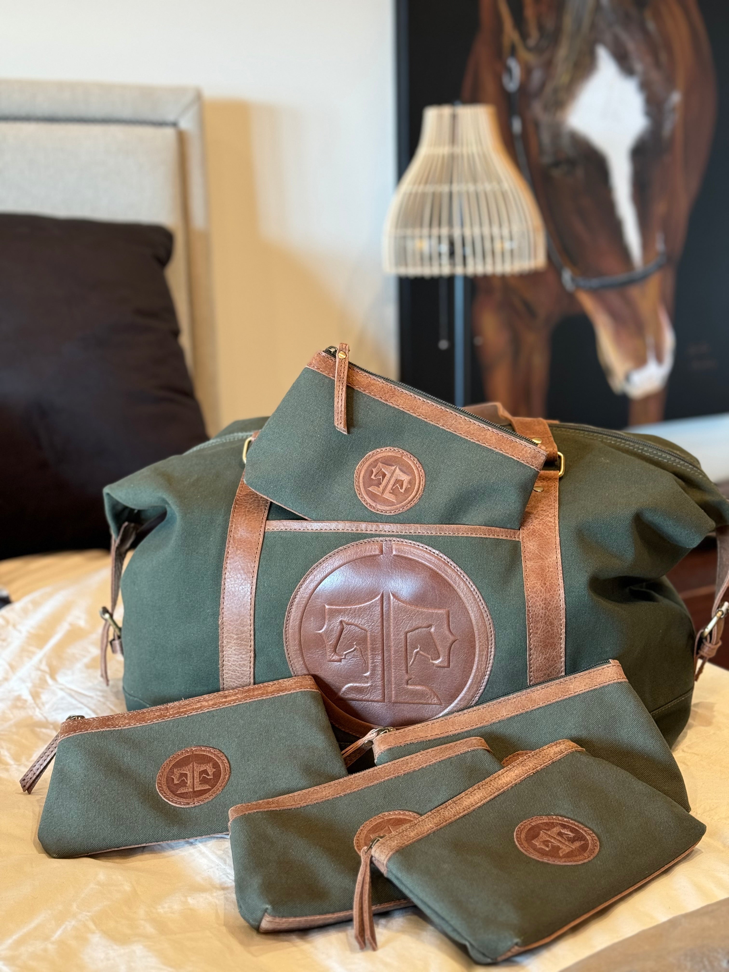 Tucker Tweed Barn Makeup Pouch - Equiluxe Tack