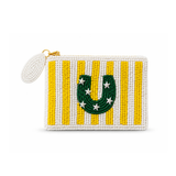 Tucker Tweed Horseshoe Stripe Small Beaded Pouch