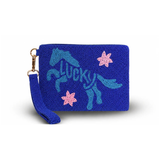 Tucker Tweed Lucky Horse Medium Beaded Pouch