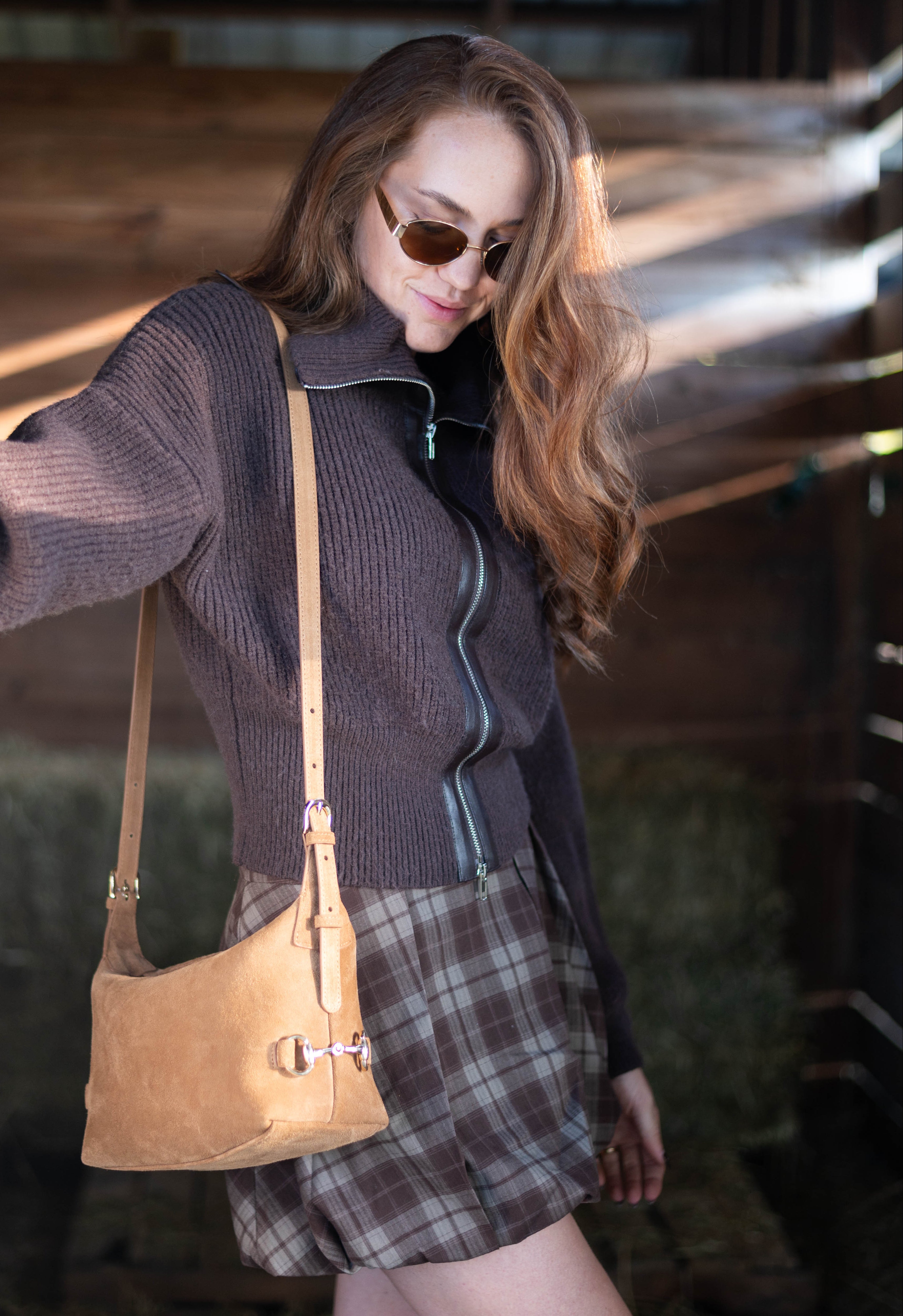 Tucker Tweed Bethany Bit Bag Suede - Limited Edition Milk Chocolate - Tucker Tweed Equestrian - Equiluxe Tack