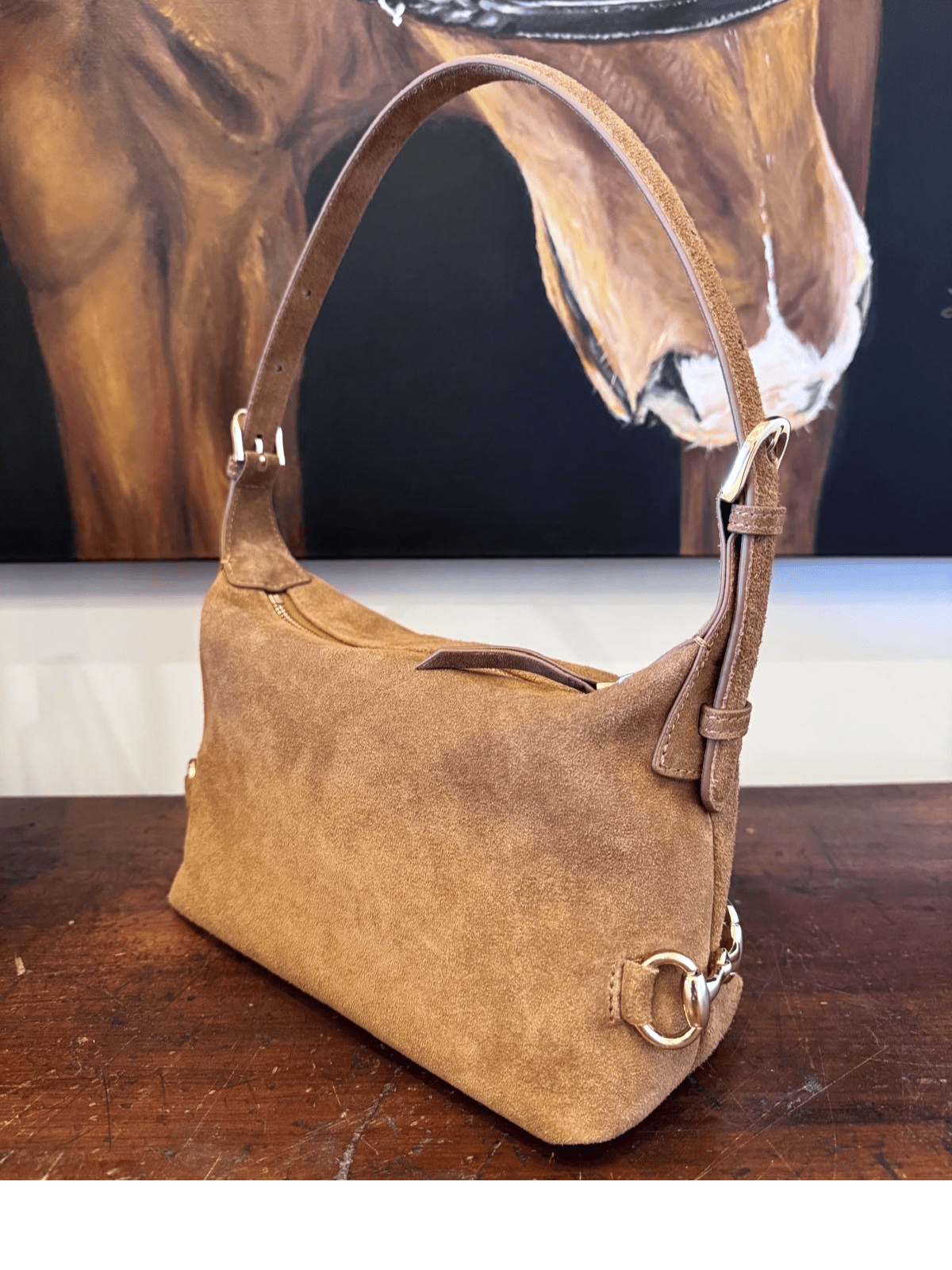 Tucker Tweed Bethany Bit Bag Suede - Limited Edition Milk Chocolate - Tucker Tweed Equestrian - Equiluxe Tack