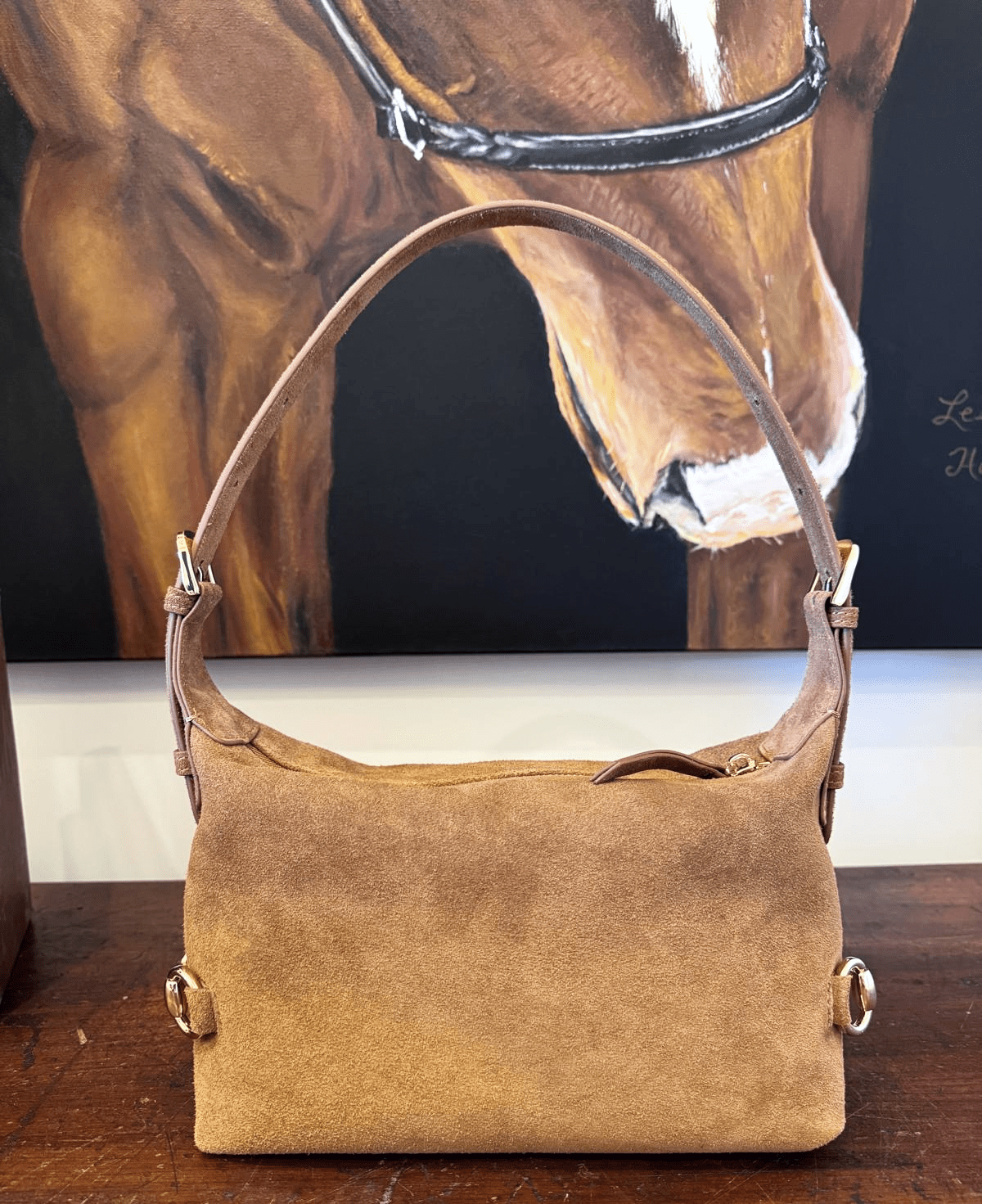 Tucker Tweed Bethany Bit Bag Suede - Limited Edition Milk Chocolate - Tucker Tweed Equestrian - Equiluxe Tack