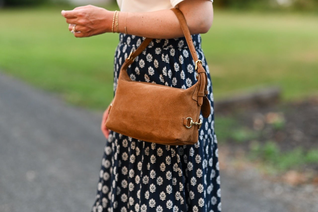 Tucker Tweed Bethany Bit Bag Suede- Limited Edition Milk Chocolate - Tucker Tweed Equestrian - Equiluxe Tack