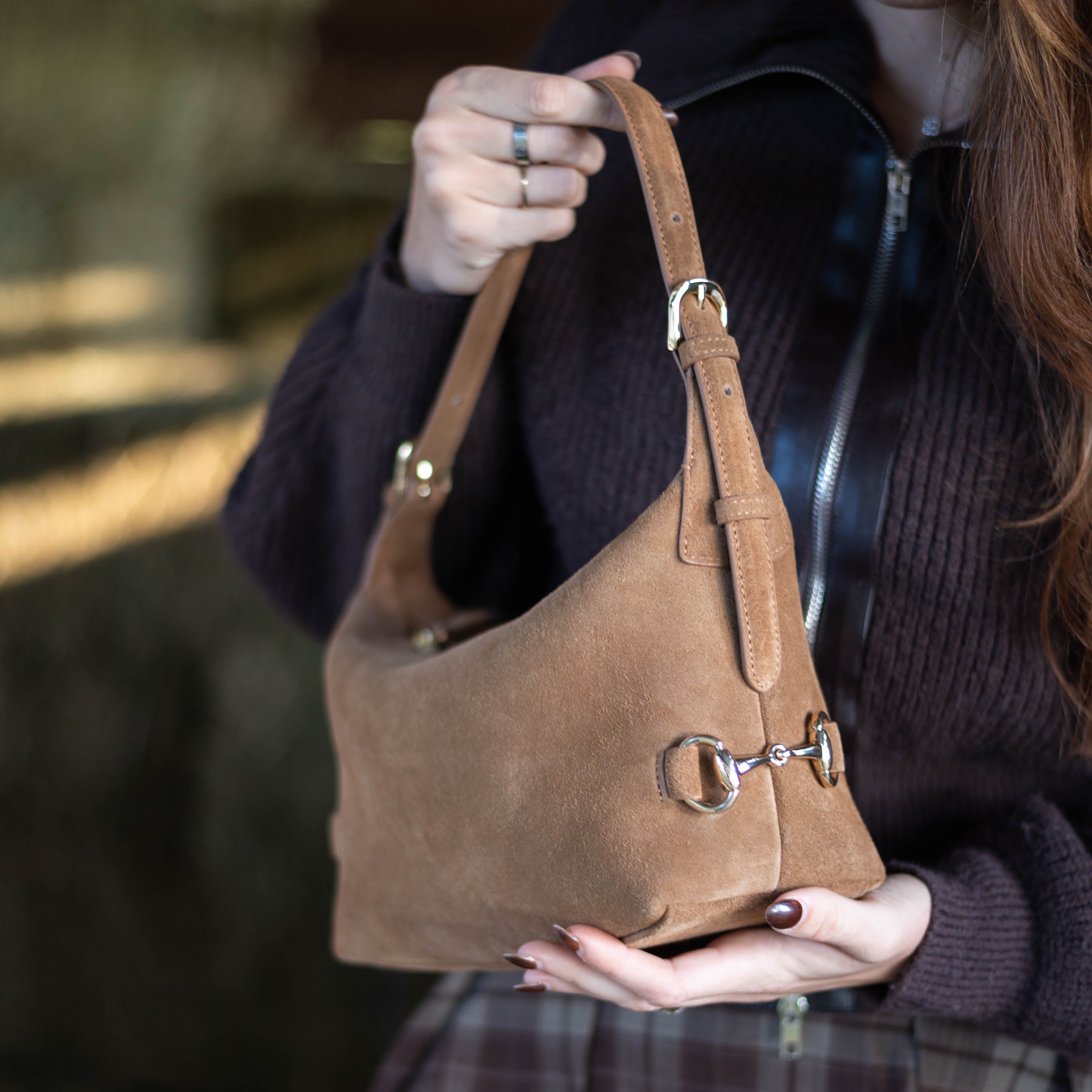 Tucker Tweed Bethany Bit Bag Suede - Limited Edition Milk Chocolate - Tucker Tweed Equestrian - Equiluxe Tack