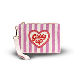 Tucker Tweed Giddy Up Heart Medium Beaded Pouch - Equiluxe Tack