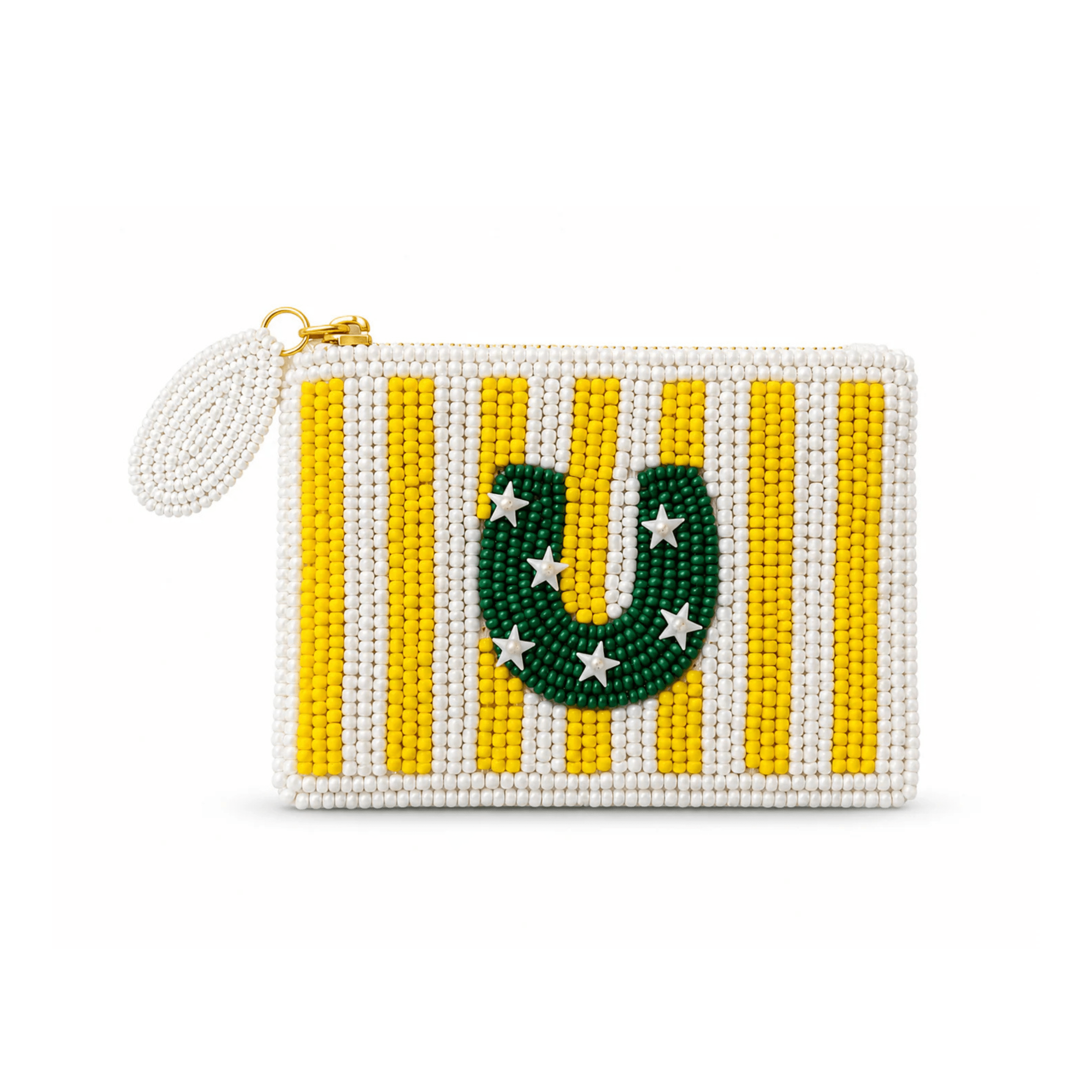 Tucker Tweed Horseshoe Stripe Small Beaded Pouch - Equiluxe Tack