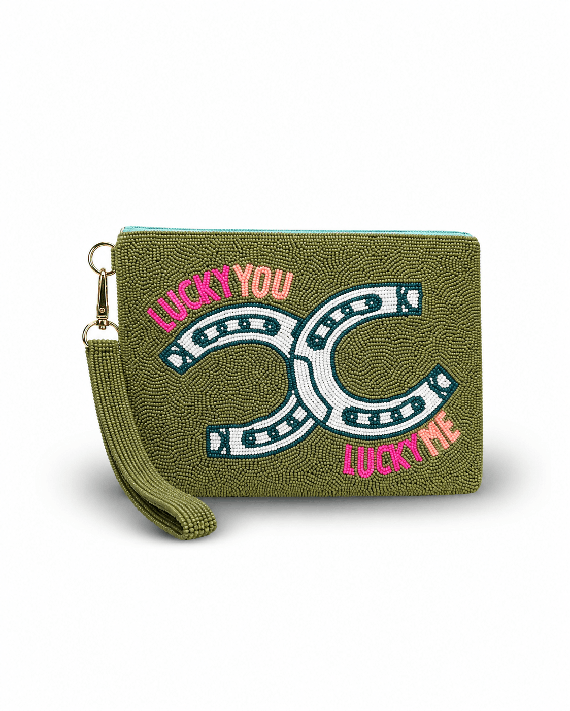 Tucker Tweed Lucky You, Lucky Me Large Beaded Pouch - Equiluxe Tack