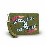Tucker Tweed Lucky You, Lucky Me Large Beaded Pouch - Equiluxe Tack