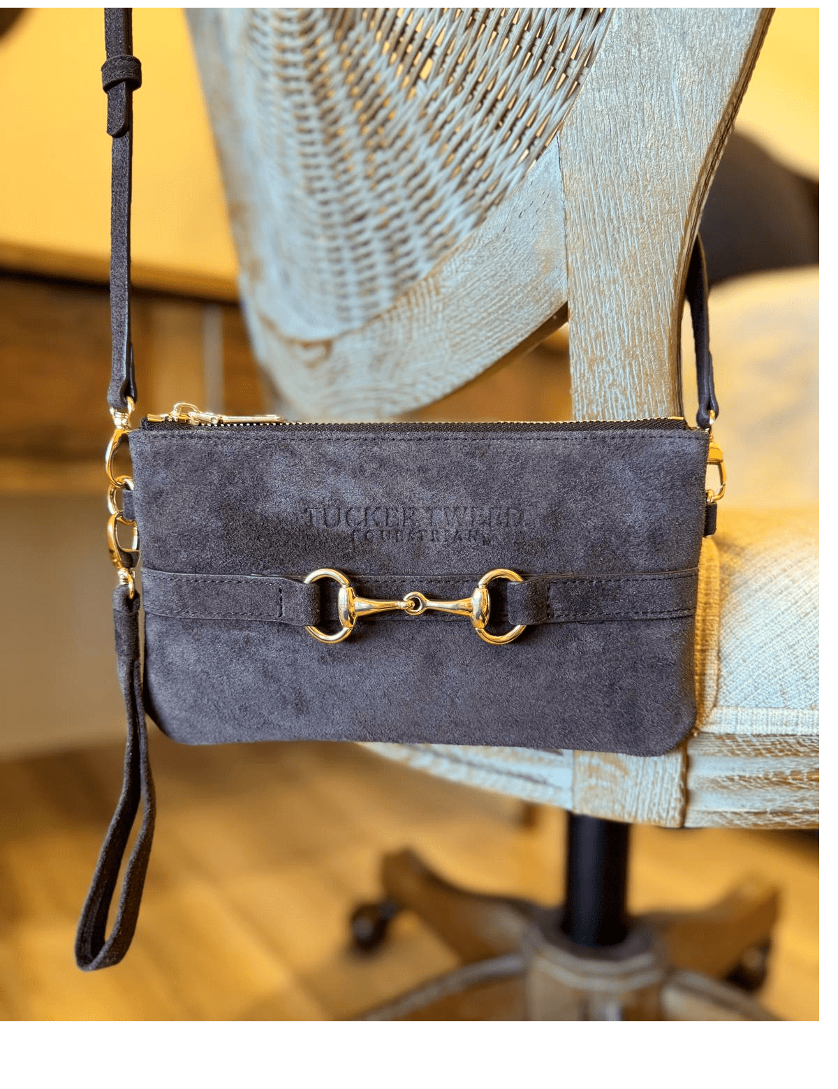 Tucker Tweed Wellington Wristlet Espresso Suede Edition - Tucker Tweed Equestrian - Equiluxe Tack