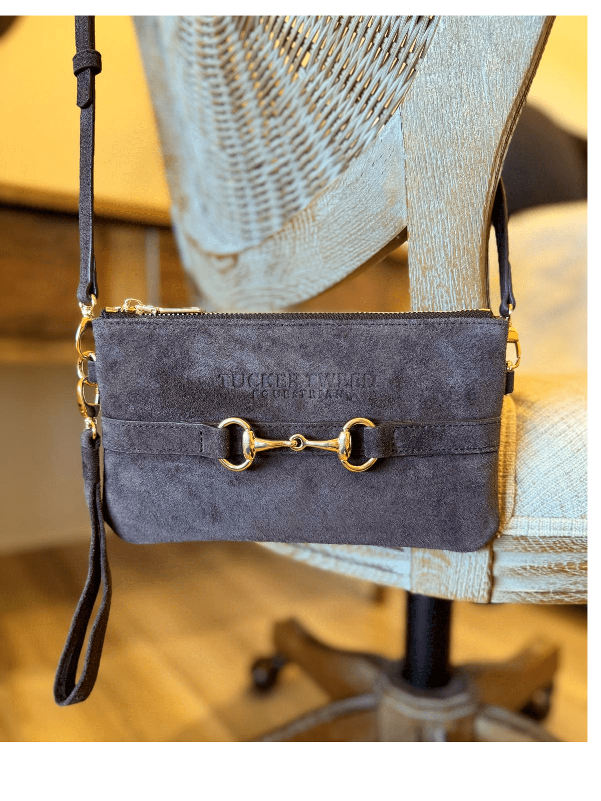 Tucker Tweed Wellington Wristlet Espresso Suede Edition - Tucker Tweed Equestrian - Equiluxe Tack