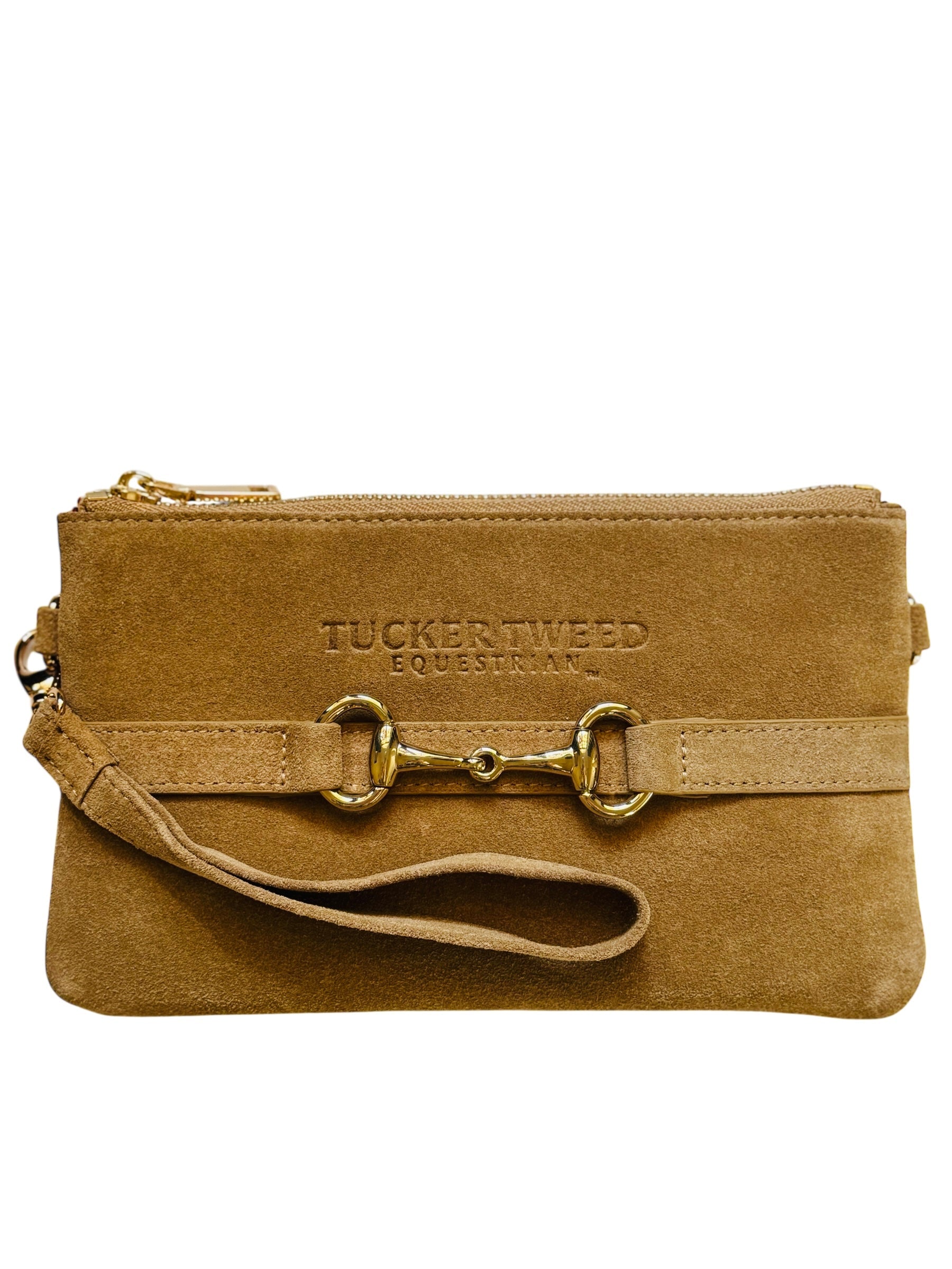 Tucker Tweed Wellington Wristlet Milk Chocolate Suede Edition - Tucker Tweed Equestrian - Equiluxe Tack