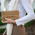 Tucker Tweed Wellington Wristlet Milk Chocolate Suede Edition - Tucker Tweed Equestrian - Equiluxe Tack