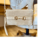 Tucker Tweed Wellington Wristlet Palomino Suede Edition - Tucker Tweed Equestrian - Equiluxe Tack