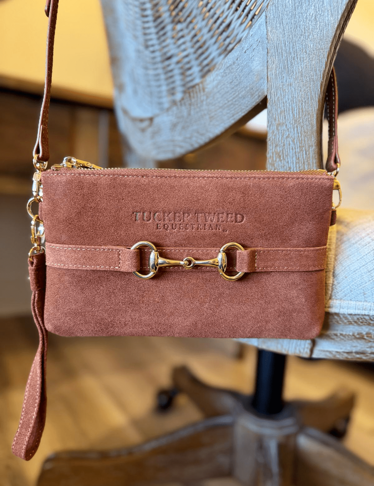Tucker Tweed Wellington Wristlet Sorrel Suede Edition - Tucker Tweed Equestrian - Equiluxe Tack