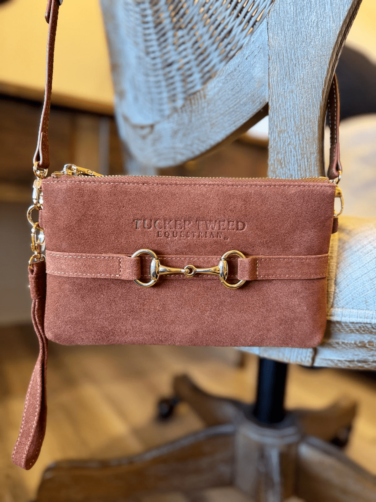 Tucker Tweed Wellington Wristlet Sorrel Suede Edition - Tucker Tweed Equestrian - Equiluxe Tack