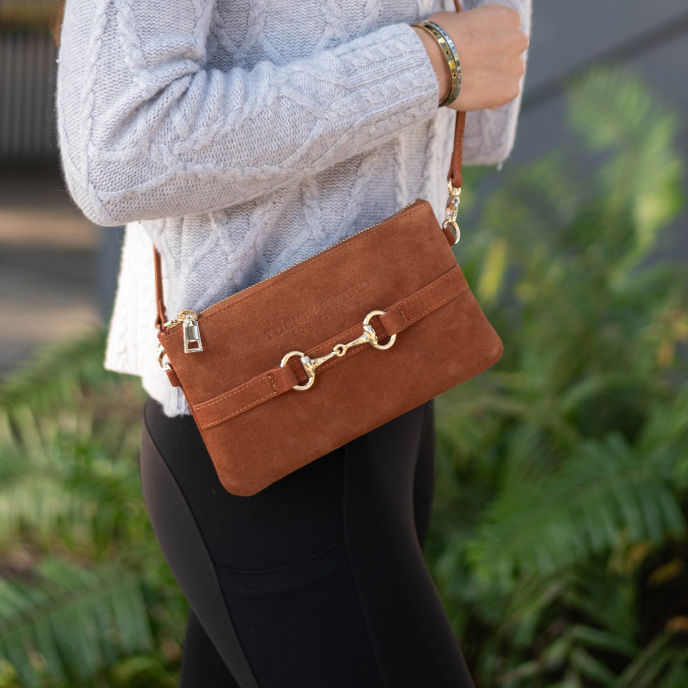 Tucker Tweed Wellington Wristlet Sorrel Suede Edition - Tucker Tweed Equestrian - Equiluxe Tack