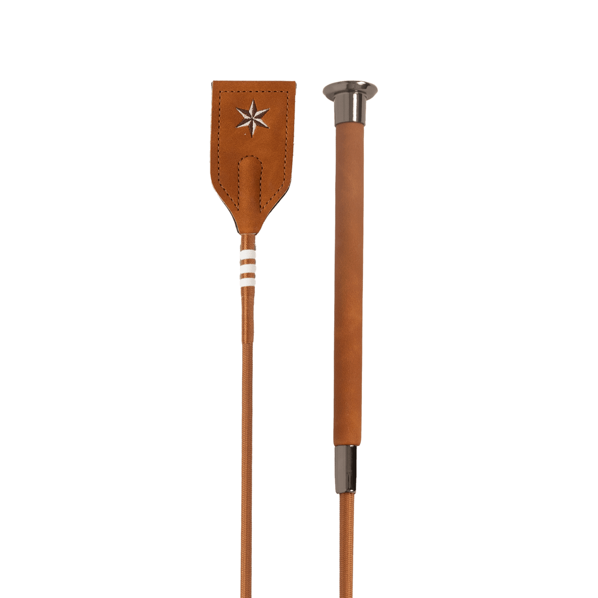 Velari Jumping Whip Guidance Leather Grip - Velari - Equiluxe Tack