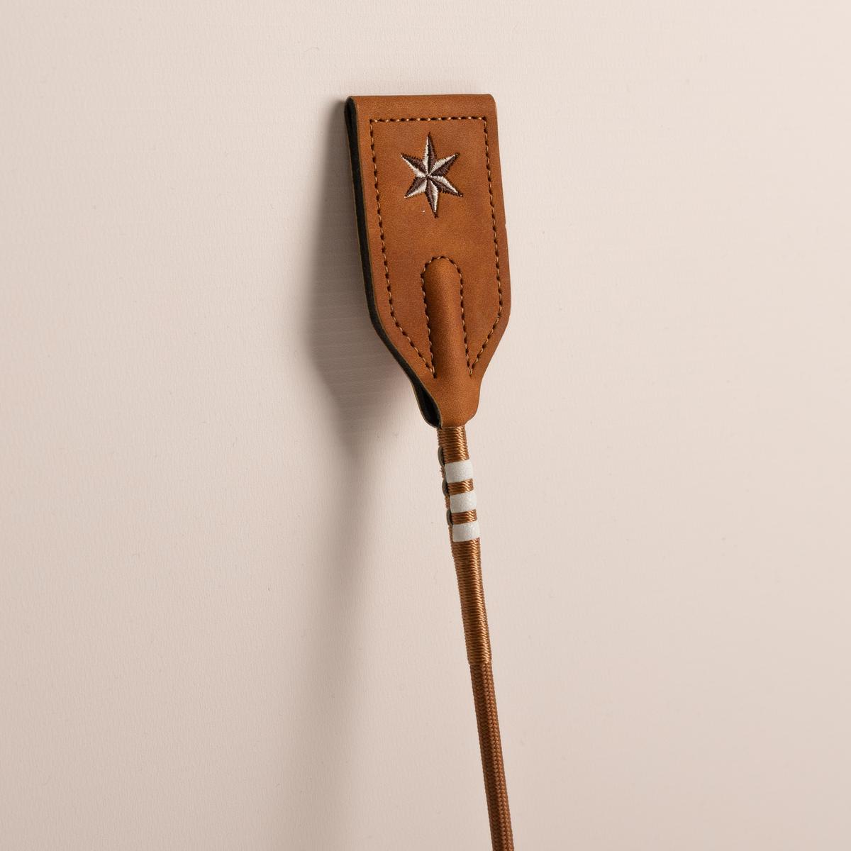 Velari Jumping Whip Guidance Leather Grip - Velari - Equiluxe Tack