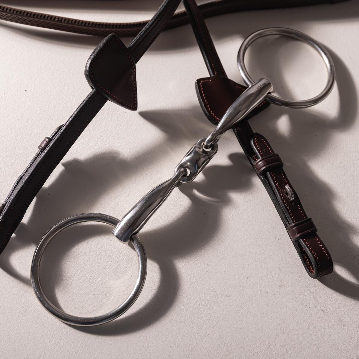 Velari Snaffle Double Jointed Loose Ring Stainless Steel - Velari - Equiluxe Tack