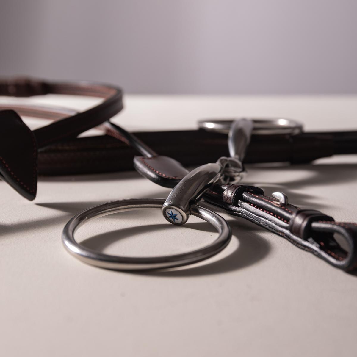 Velari Snaffle Double Jointed Loose Ring Stainless Steel - Velari - Equiluxe Tack
