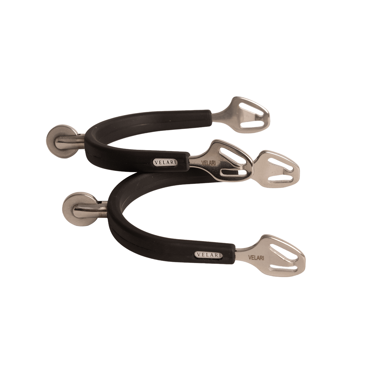 Velari Spurs Stainless Steel with Rubber Large Wheel Rowell - Velari - Equiluxe Tack