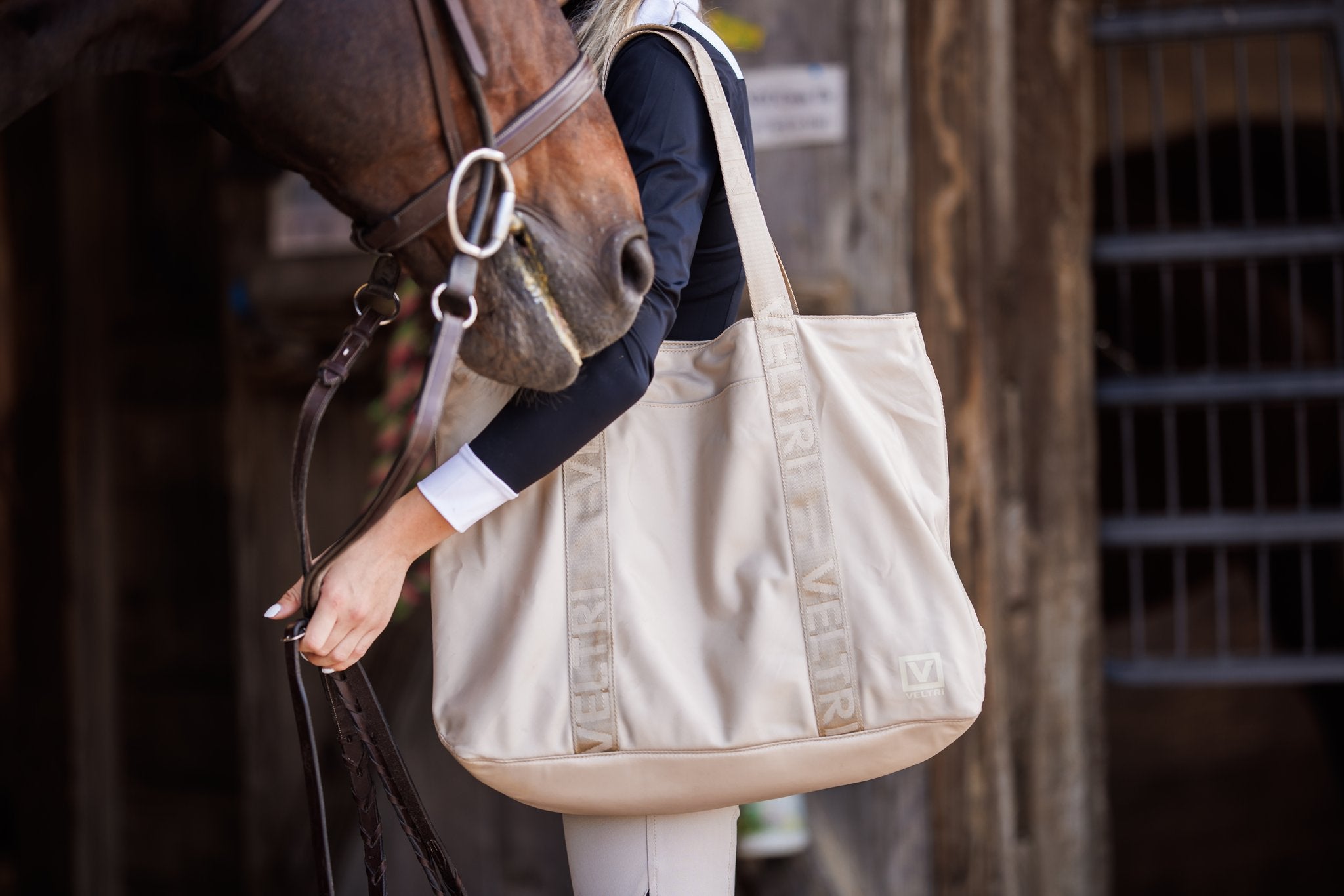 Veltri Newport Tote - Sand - Veltri Sport - Equiluxe Tack