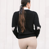 Hannah Childs Harry Heart Horse Crew Neck Sweater