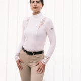 Hannah Childs Farrah Lace Turtleneck Training Top