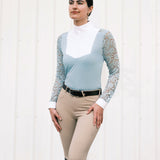 Hannah Childs Luna Lace Long Sleeve Show Shirt