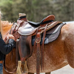 Western Pro - Tech Round Skirt Felt Saddle Pad - Equiluxe Tack - Equiluxe Tack