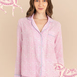 Whisper Long Sleeve Pajama Set | Blossomare Print | Feather Pink - Rönner - Equiluxe Tack