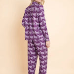 Whisper Long Sleeve PJ's | Blossomare Print | Mulberry | Equestrian Sleepwear Collection - Rönner - Equiluxe Tack