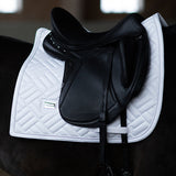 Equestrian Stockholm Dressage Saddle Pad Modern White Perfection