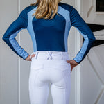 White Full Seat Winter Mid - Weight Breeches - CorrectConnect - Equiluxe Tack