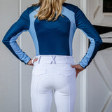 White Full Seat Winter Mid - Weight Breeches - CorrectConnect - Equiluxe Tack