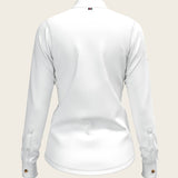 White Long Pleated Long Sleeve Sleeve Show Shirt - Espoir Equestrian - Equiluxe Tack