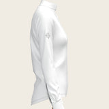 White Long Pleated Long Sleeve Sleeve Show Shirt - Espoir Equestrian - Equiluxe Tack