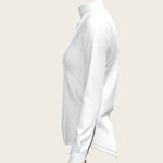 White Long Pleated Long Sleeve Sleeve Show Shirt - Espoir Equestrian - Equiluxe Tack