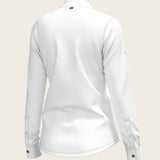 White Long Pleated Long Sleeve Sleeve Show Shirt - Espoir Equestrian - Equiluxe Tack