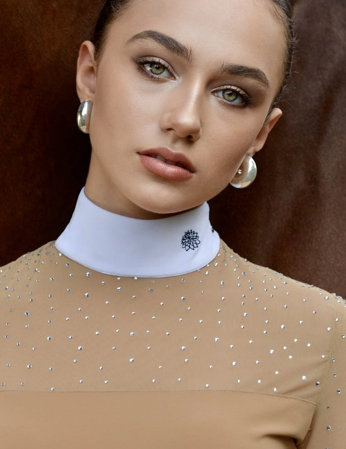 Women's Show Shirt Beige ROSALIA Design By Dalia - Equiluxe Tack - Equiluxe Tack
