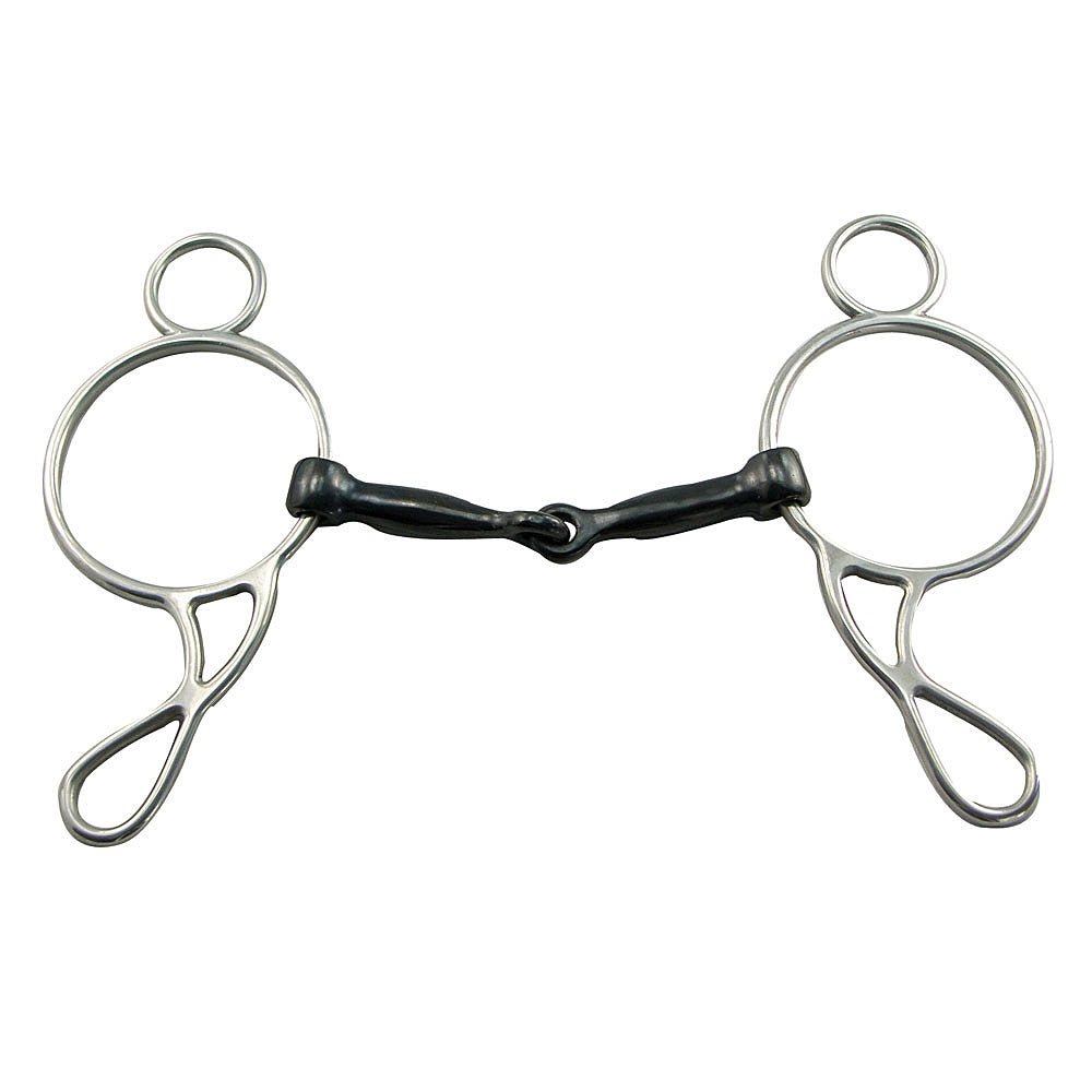 Wonder Gag Stainless Steel Sweet Iron Mouth Snaffle Bit 5" - Intrepid International - Equiluxe Tack