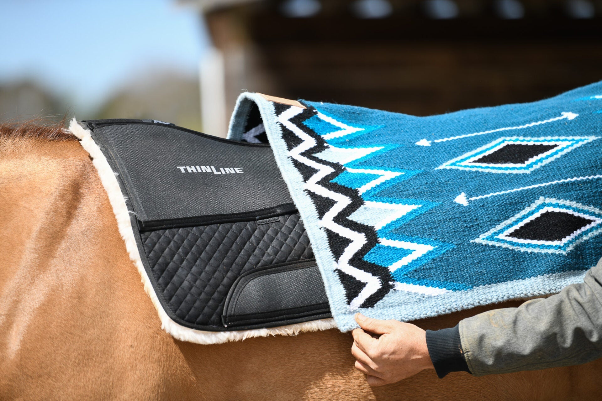 Woven Wool Western Saddle Pad - Equiluxe Tack - Equiluxe Tack