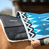 Woven Wool Western Saddle Pad - Equiluxe Tack - Equiluxe Tack