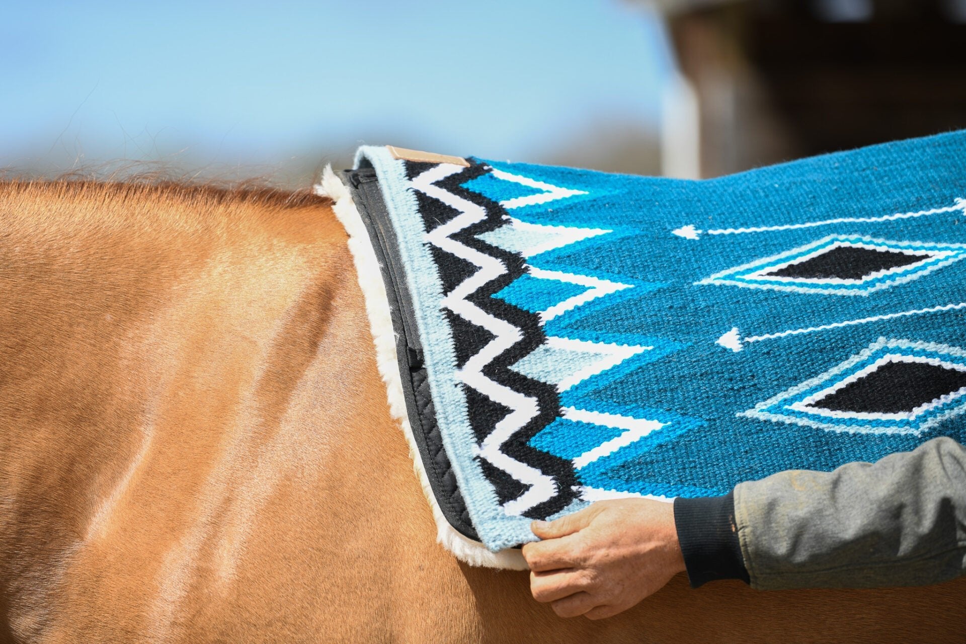 Woven Wool Western Saddle Pad - Equiluxe Tack - Equiluxe Tack