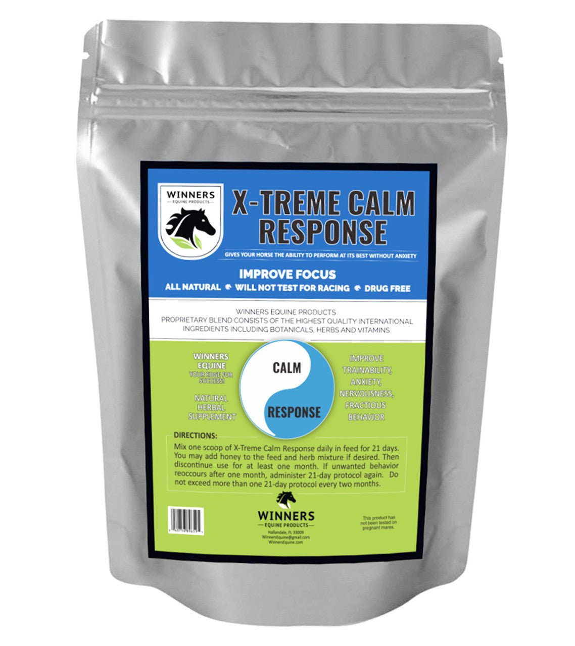X - Treme Calm Response 21 Day Supply - Winners Equine Products - Equiluxe Tack