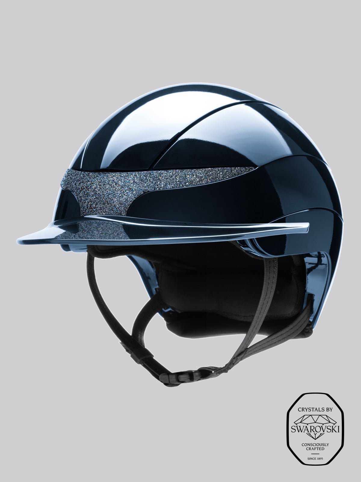 XANTO HELMET with Swarovski Front Swoosh – Standard Visor - Equiline - Equiluxe Tack