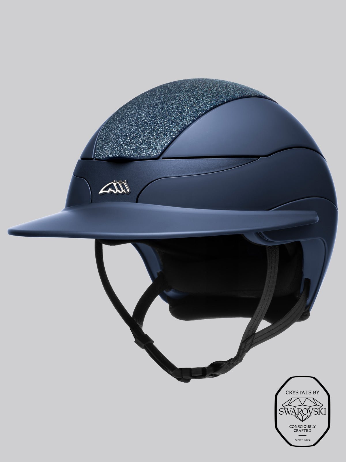 XANTO HELMET with Swarovski Top and LOGO - Sun Visor - Equiline - Equiluxe Tack