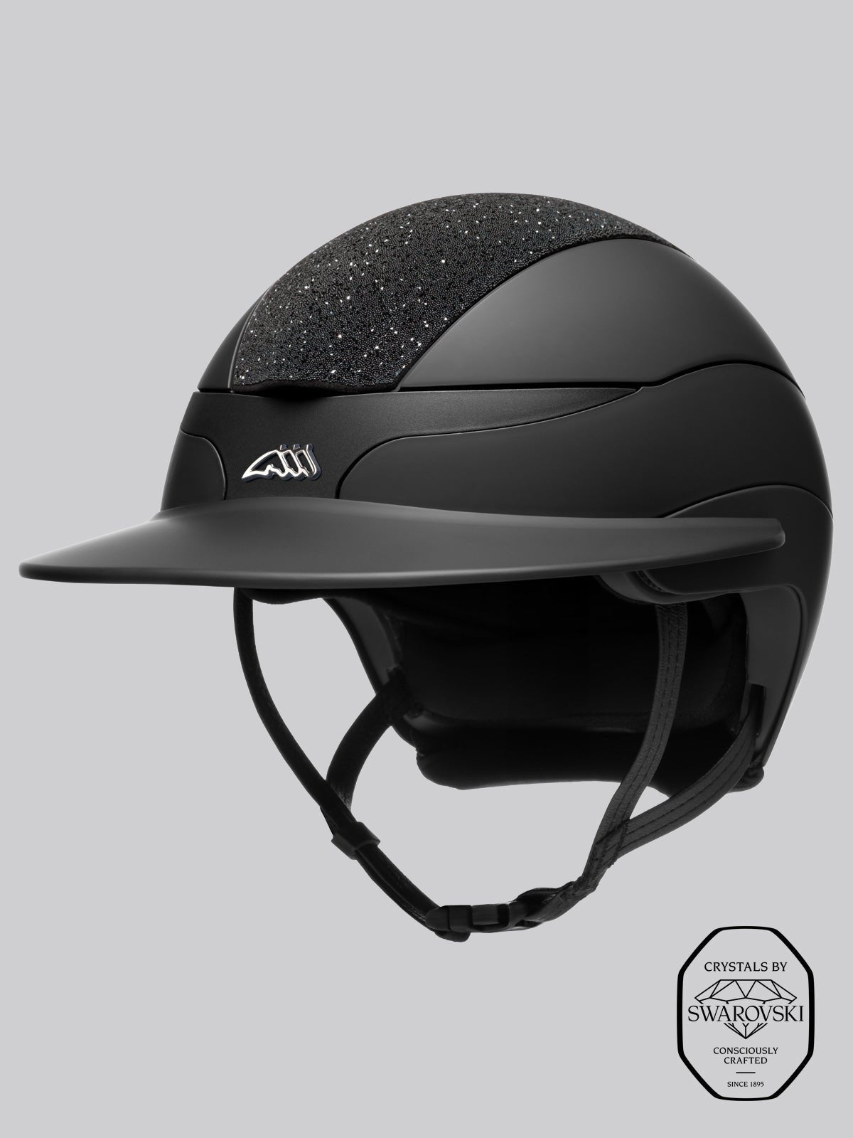 XANTO HELMET with Swarovski Top and LOGO - Sun Visor - Equiline - Equiluxe Tack